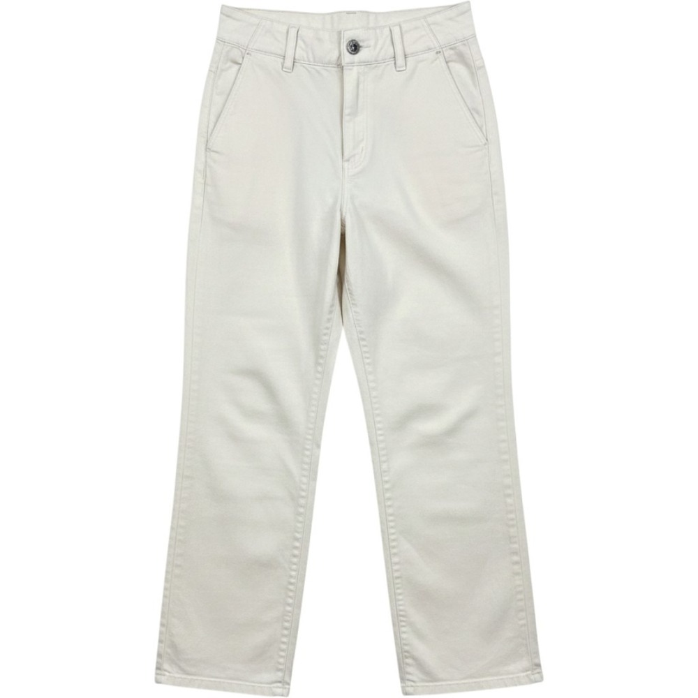 Pilcro and the Letterpress Cream High Rise Straight Leg Pants Womens 29 Anthro